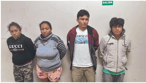Caen cuatro presuntos integrantes de clan de venta de droga en Paita