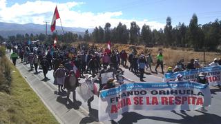 Así inicia protesta en Jauja contra Gobierno Regional de Junín por paralización de carretera JU-103 (FOTOS)