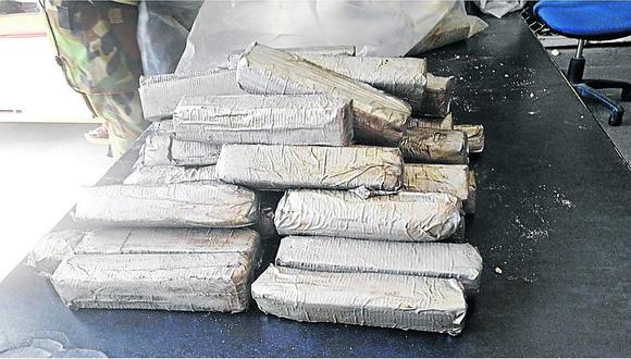 Cocaína de container pesa casi 70 kilos 