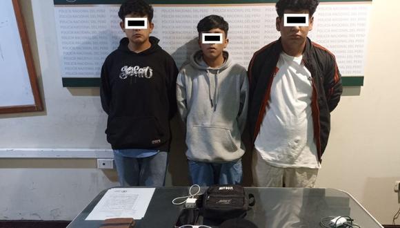 Según la Policía Nacional del Perú, serían presuntos integrantes de “Los Monses del Cairo” y los retuvieron en el distrito de La Esperanza. (Foto: PNP)