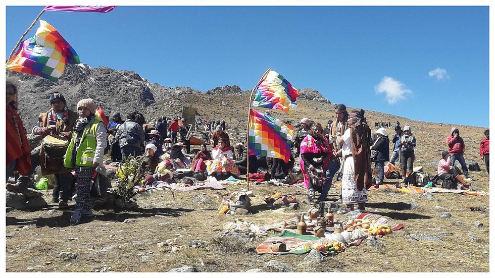 Celebran Año Nuevo Andino con ceremonia en Nevado del Huaytapallana (FOTOS)