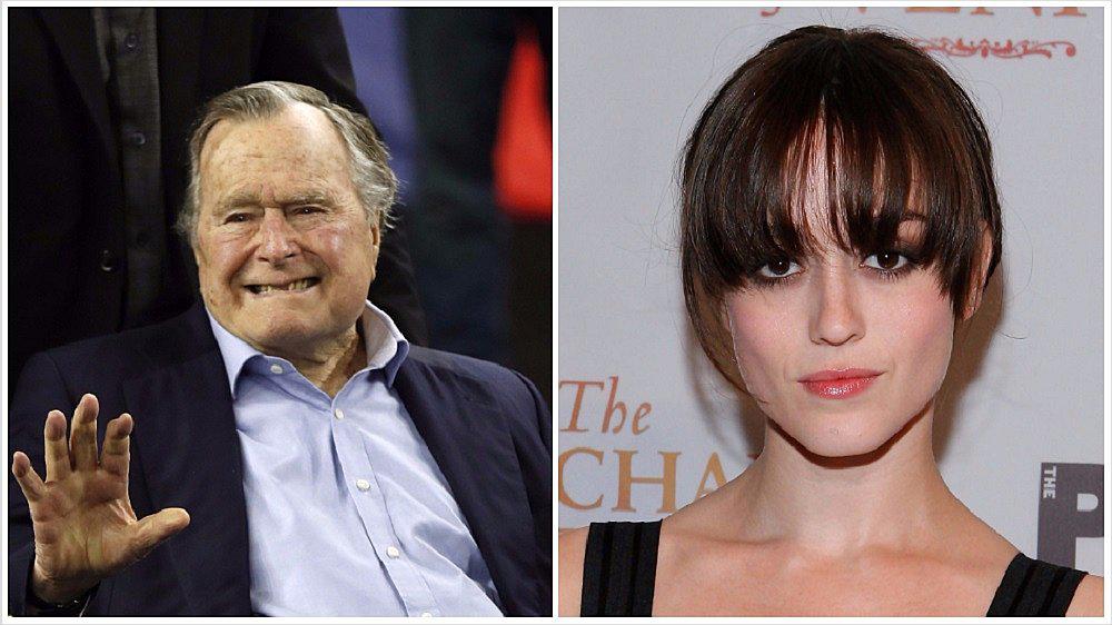 George Bush padre pidió disculpas a actriz que lo culpó de acosarla sexualmente