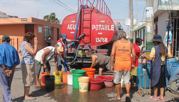 Arequipa: Sedapar envía cisternas de agua a las partes altas de Cayma