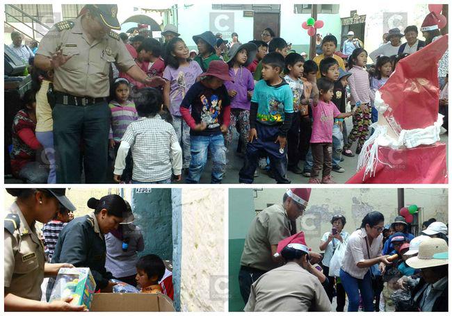 Efectivos de la Comisaría de Palacio Viejo comparten chocolatada