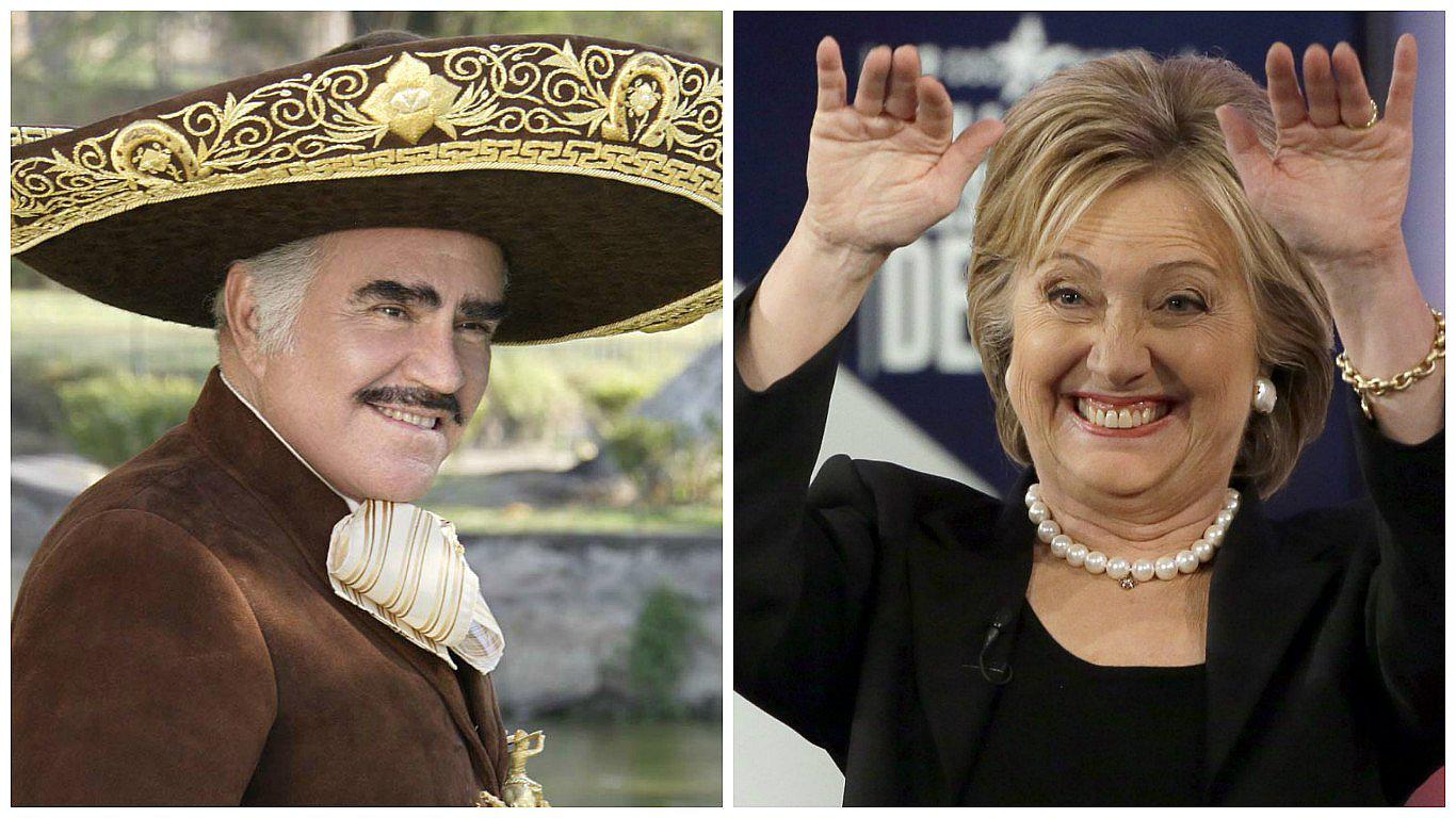Vicente Fernández da su apoyo a Hillary Clinton y le dedica este corrido (VIDEO)