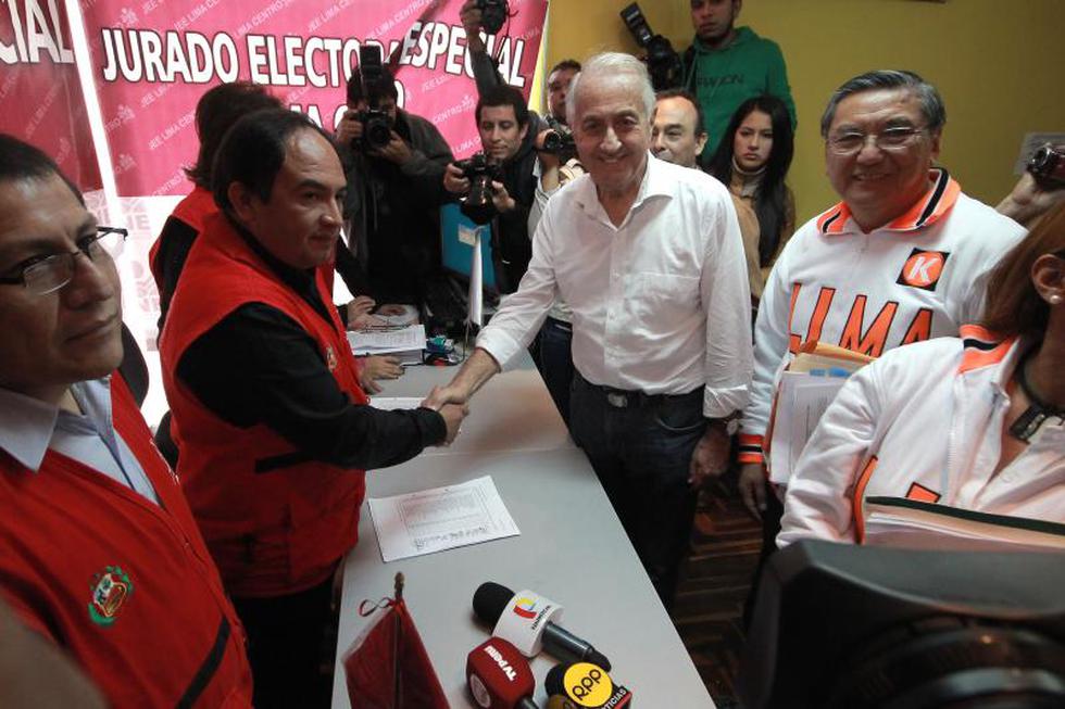 Alberto Sánchez Aizcorbe inscribió su candidatura a la alcaldía de Lima 