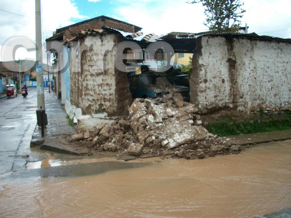 Lluvia torrencial deja 15 casas inundadas en Jauja 