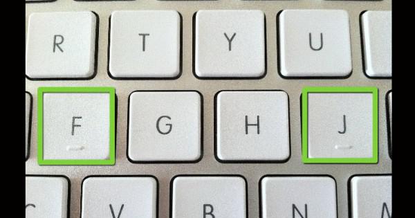 ¿Para qué sirven las rayitas que están abajo de las letras F y J en el teclado? (VÍDEO)