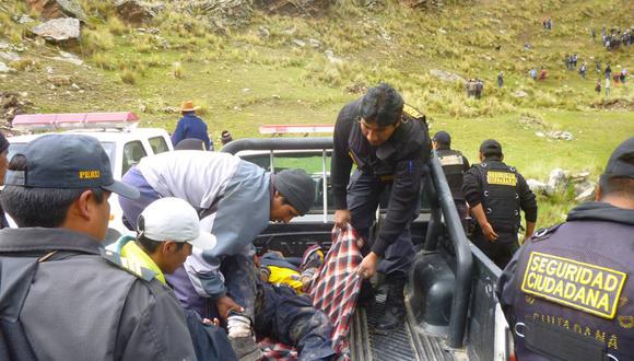 Cusco: motociclista grave tras accidente en el Valle Sagrado de Los Incas