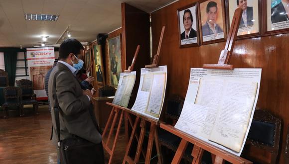 Documentos importantes guardan hechos históricos de Huancayo.