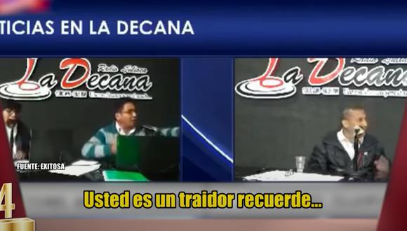 Humala abandonó entrevista en Puno. Captura: Willax