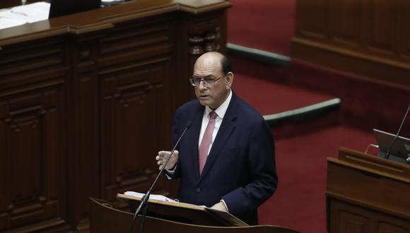 El canciller César Landa fue interpelado por el Congreso el último viernes 21 de octubre. Foto: GEC