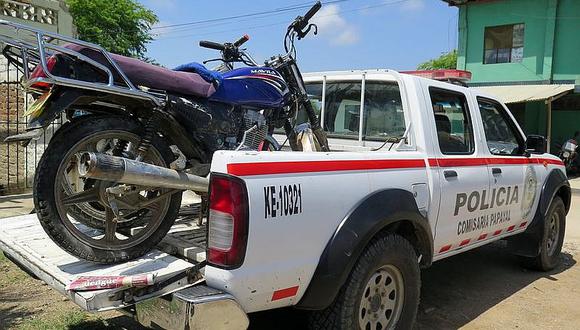 Tumbes: Hallan moto abandonada en una calle de Zarumilla
