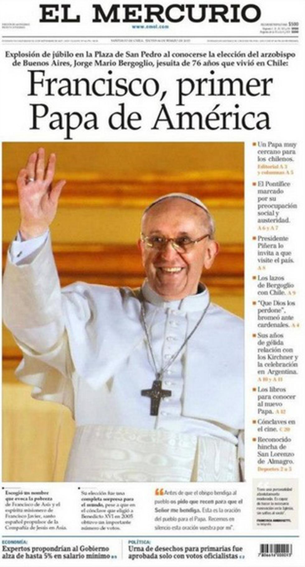 (FOTOS) Papa Francisco: Así informaron diarios de América