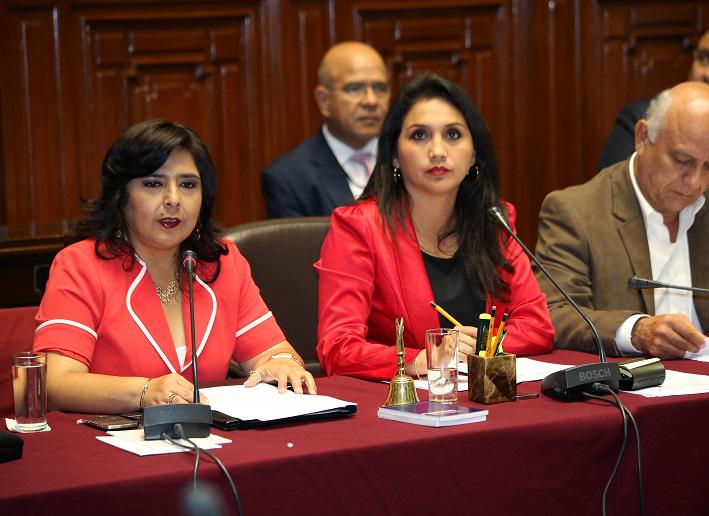 Ana Jara se presenta ante Comisión Permanente del Congreso