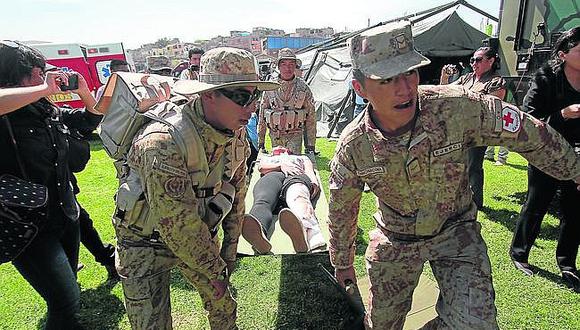 Soldados preparados para enfrentar desastres