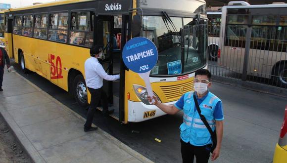 ATU implementó servicio especial de buses de transporte público ante suspensión de la circulación de buses alimentadores. (Foto: ATU)