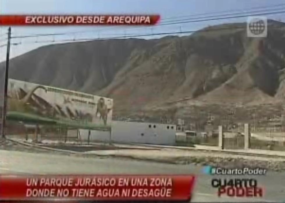 Arequipa: Construyen parque jurásico cuando pobladores no tienen agua ni desagüe (VIDEO)