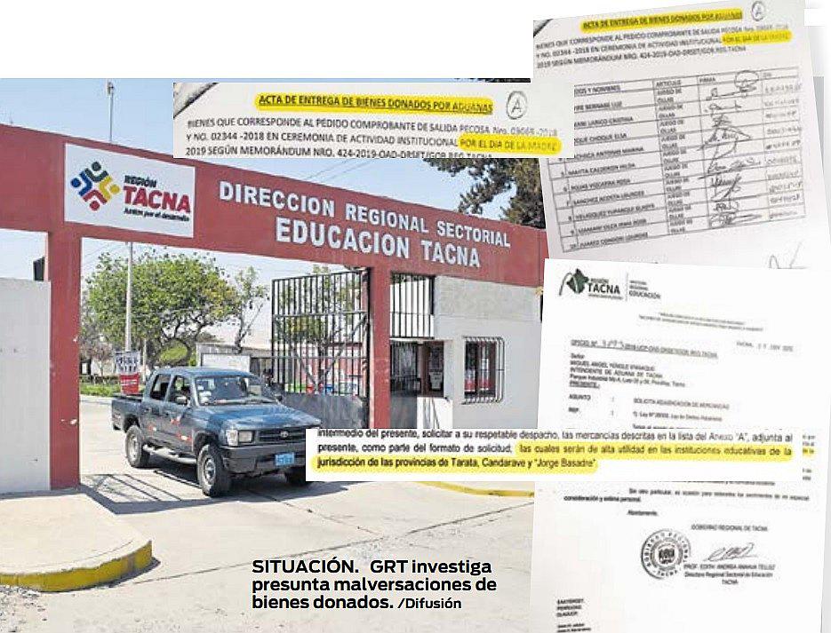 Festinaron bienes donados para colegios andinos