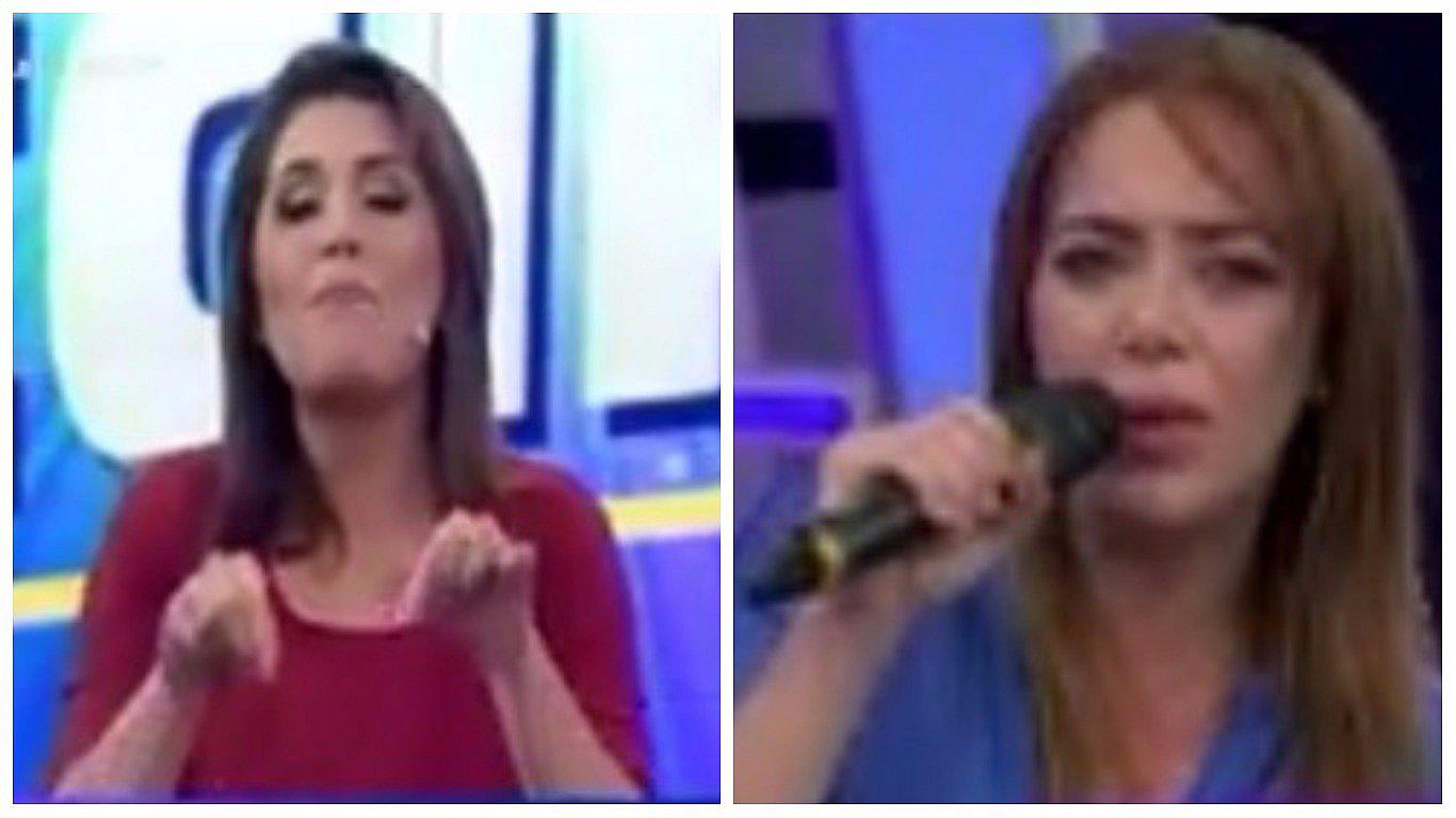 Actriz perdió los papeles y arrojó micrófono tras fuerte discusión con Lady Guillén