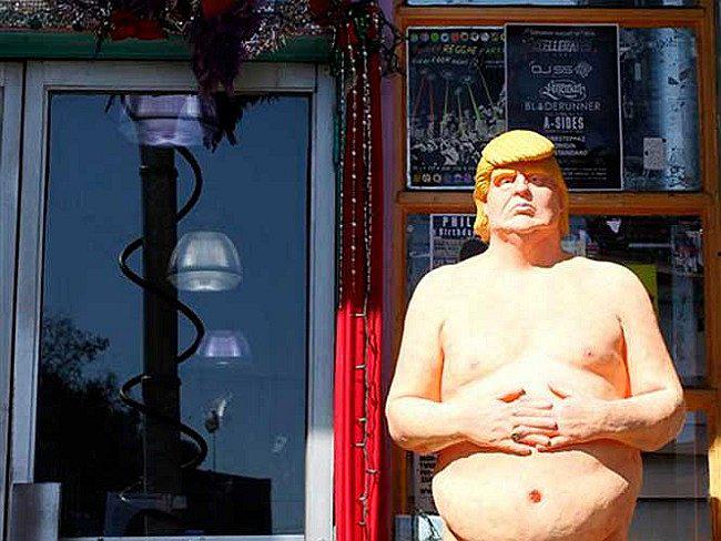​Donald Trump: Roban estatua de candidato desnudo en barrio artístico de Miami
