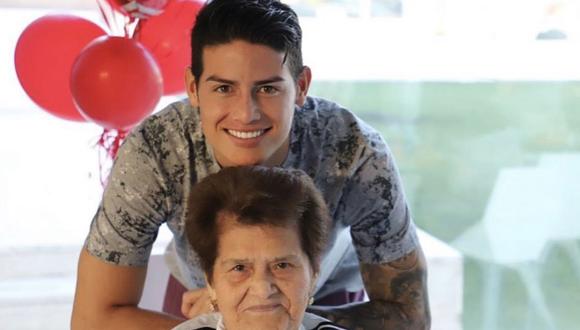 James Rodríguez, escribió unas tiernas palabras a su difunta abuelita materna.