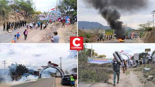 Piura: Bombazos y pelea durante el paro para exigir la obra de agua y desagüe en Las Lomas 