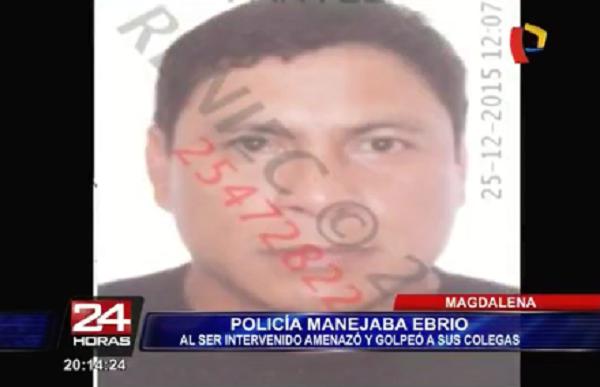 ​Policía ebrio agrede a sus colegas durante intervención en Magdalena