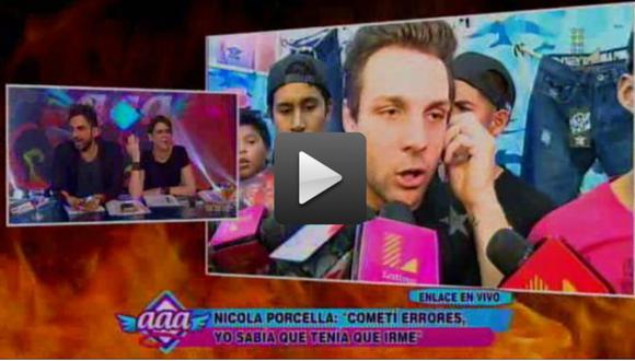 Mira el incómodo momento que hizo vivir Rodrigo González  a Nicola Porcella por agresión (VIDEO)