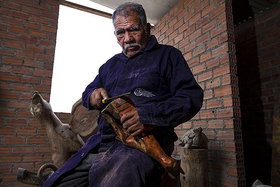 Conoce la historia de Antonio Pareja, un peruano dedicado al arte de esculpir (FOTOS Y VIDEO)