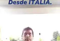 Chinchano radicado en Italia da dramático testimonio y pide a peruanos no salir de sus casas (VIDEO)