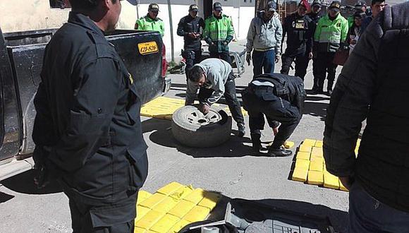 Ayacuchanos caen con 138 kilos de droga en Cusco (FOTOS)