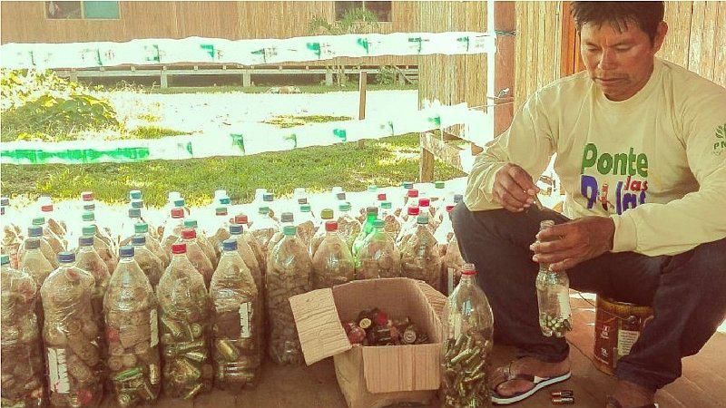 Comunidades nativas recogen 3,4 toneladas de baterías en la Selva