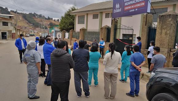 Instalan establecimiento de EsSalud para atención Covid-19 en Huamachuco