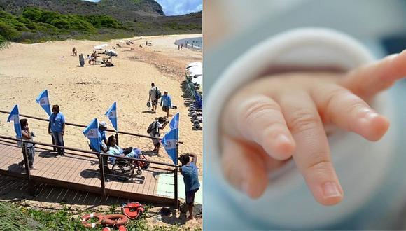 Bebé rompe normas al nacer en una remota isla de Brasil 