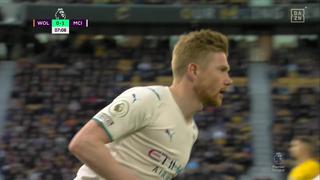 Manchester City celebra: Kevin de Bruyne marcó doblete para el 2-1 ante Wolves (VIDEO)