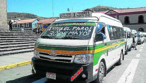 Paro en la ciudad de  Puno contra el “paquetazo”  de Vizcarra
