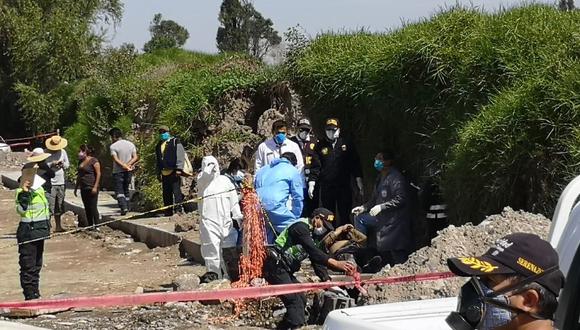 Arequipa: Obrero ebrio muere ahogado al caer a canal de regadío.