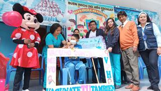 La Libertad: Con pasacalle inician semana de Vacunación de las Américas en Santiago de Chuco