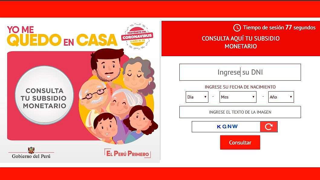 Coronavirus: Consulte si es beneficiario del bono de 380 soles