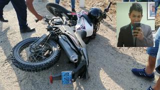 Estudiante muere en accidente de tránsito en Sullana