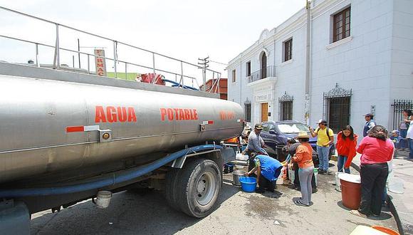 Sedapar: Corte de agua en seis distritos de Arequipa