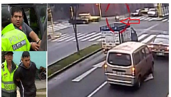 Conductor frustra escape de ladrones de celulares con su vehículo (VIDEO)