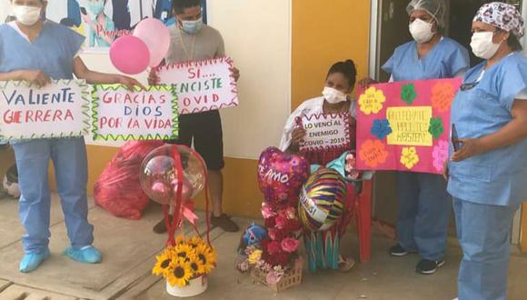 Coronavirus en Perú: Miss Perú Madre de Dios con siete meses de embarazo venció el COVID-19 (Foto: hospital Santa Rosa Pto Maldonado)