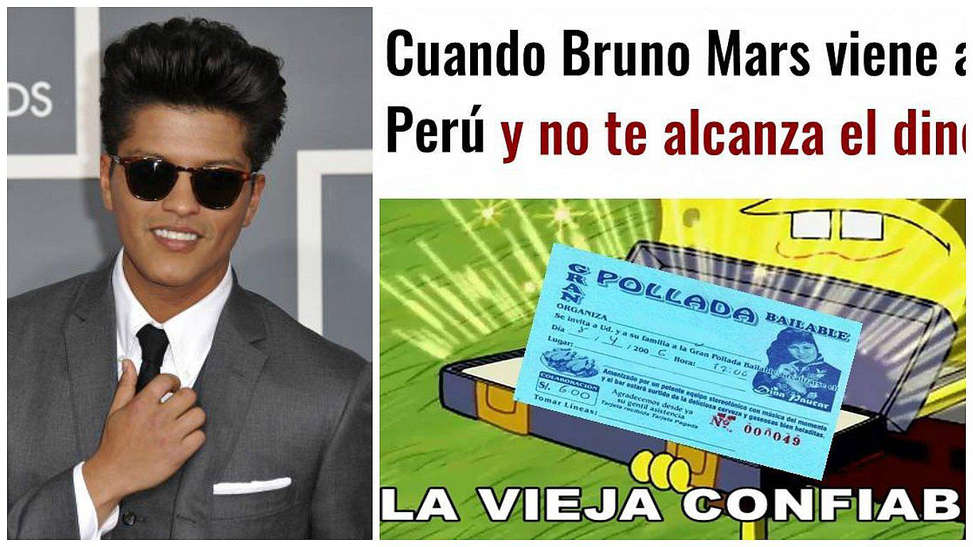 ​Bruno Mars: los hilarantes memes por los precios de entradas a su concierto en Lima [FOTOS]