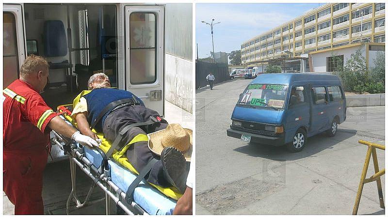 Adulto mayor es atropellado por unidad de transporte 