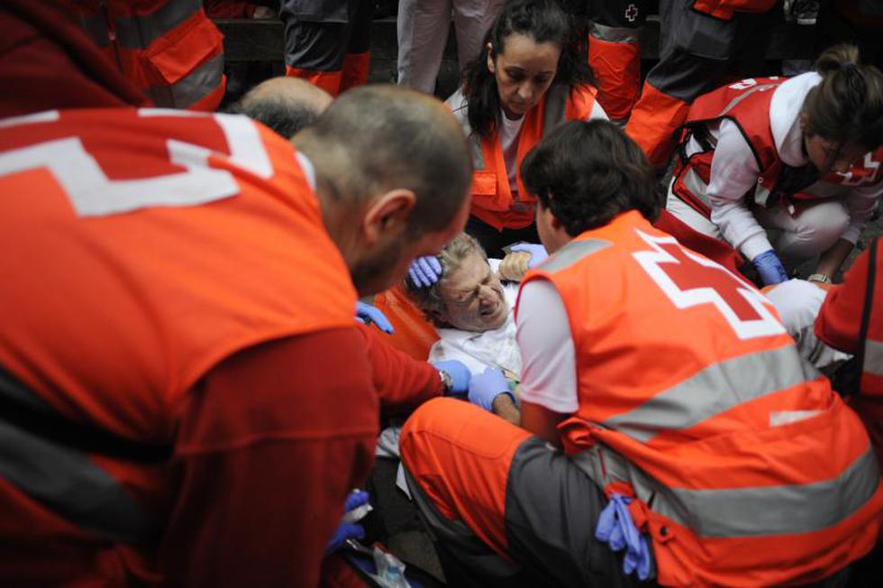 Primer encierro de San Fermín dejó cuatro heridos (VIDEO)