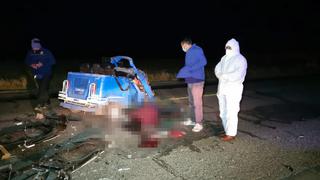 San Román: accidente vehicular deja dos muertos en carretera Juliaca - Arequipa