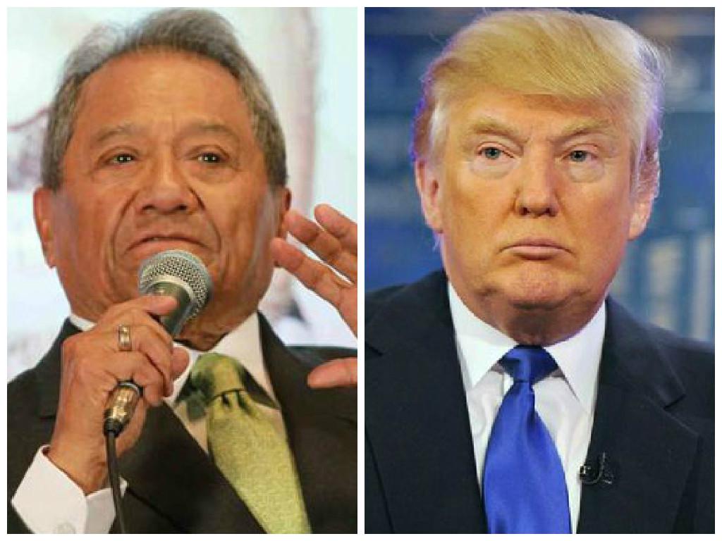 Manzanero a Donald Trump: "Es tan pobre que sólo tiene dinero”