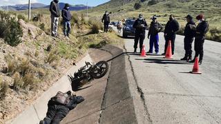 Motociclista se despista y pierde la vida en la vía Juliaca-Lampa